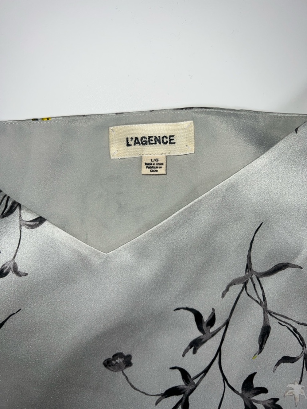💛NWT L’AGENCE JANE SILK CANISOLE TOP SIZE L - Picture 9 of 11